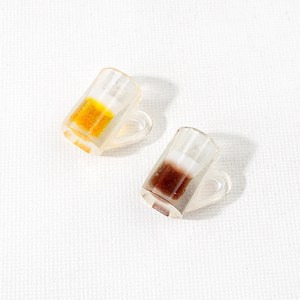 비즈아이 [6639-02]아크릴펜던트 맥주잔 15.5x10mm 1개