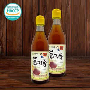 국산 들깨로 만든 통들깨 100% 들기름 350ml 청정식품, 1개