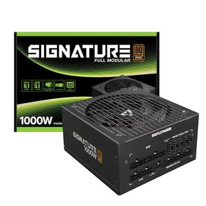 AONE 시그니처 1000W 80PLUS BRONZE 풀모듈러 ATX 3.1 (PCIE 5.1), 1EA, 1000W 블랙