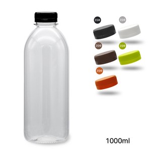 미르 우유페트병 블랙, 1000ml, 92개