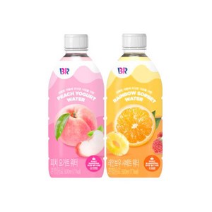 베라음료 12개씩(레인보우 샤베트워터 + 피치요거트워터), 24개, 500ml