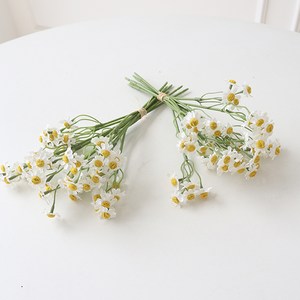 플라우스302 부케 마가렛 데이지 꽃다발 2묶음(12p), 화이트