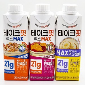 테이크핏 맥스 250ml 바나나맛 2개+ 호박고구마 2개 + 고소한맛 2개, 1개