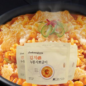 범푸드24 야전식량 전투식량, 김치 누룽지 뽀글이, 90g, 5개