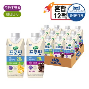 셀렉스 프로핏 (모카초콜릿6+바나나6), 12개, 250ml