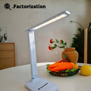 팩터라이제이션 무선 충전식 LED 스탠드 3무 노블루라이트 노플리커 노발열 EU인증 시력보호