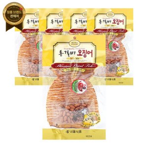 통갈비 오징어 70gx5개 (고추장 볶음땅콩 포함), 5개, 70g