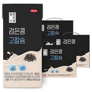 한미 완전두유 검은콩 고칼슘, 190ml, 60개