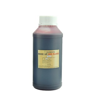 꽃단장 분장용 붉은 인조피 가짜피 액 500ml, 1개