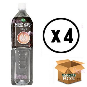 희창 자연생각 제로설탕 카페시럽(무설탕 제로 칼로리), 4개, 1.5L