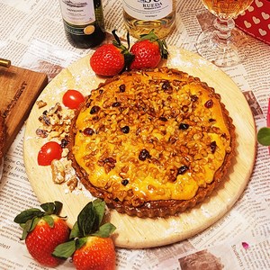 호두 크랜베리 타르트(Tarte)3호/ 호두파이 선물용 타르트 파이 전문 베이커리 달콤하우스 유기농빵집, 1개, 500g