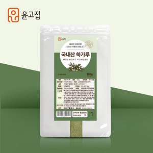 윤고집 쑥가루, 100g, 1개