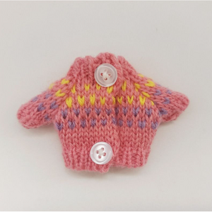 모루인형 만들기 인형옷 부자재 악세사리 키링 인형티, 03.핑크단추스웨터, 1개