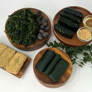 쌀보다 쑥이 더 들어간 수험생 어르신 간식 제주 현미 답례 쑥 떡 인절미 [원산지:국산(제주특별자치도 제주시)], 1박스, 1kg, 한라산 쑥떡