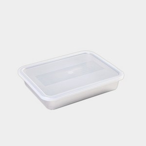 알텐바흐 스텐밧드 단품 직사각 스텐 용기 야채 과일 고기 생선 보관 소분, 1개