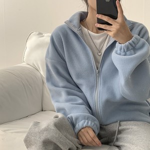 슬로우베리 에그 후리스 집업 점퍼