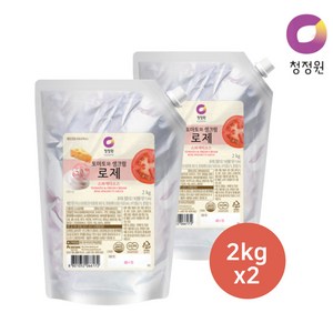 대상 청정원 토마토와 생크림 로제 스파게티 소스 2kg [2개], 4kg, 1개