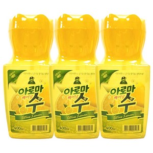 산도깨비 아로마수 레몬 400ml 3개, 레몬향