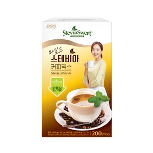 담터 펄세스 마일드 스테비아 커피믹스 9.5g x 200개입, 1개