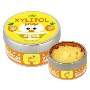 수제 장인 자일리톨 팝 캔디 사탕 70g 핀란드산 100% 파인애플, 1개