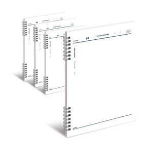 뮤니드 It spring 무지 연습장, 화이트, 4개