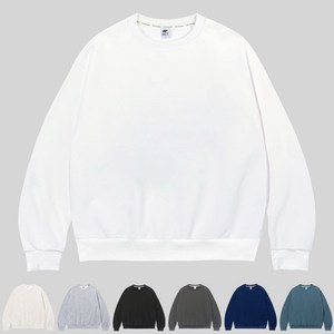 SO# 남녀공용 남성 여성 무지 데일리 라운드 오버핏 루즈핏 맨투맨(S/M/L/XL/2XL/3XL)