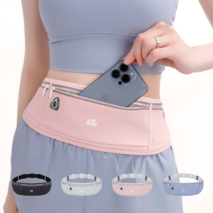 루미에르 러닝 벨트 런닝 초경량 슬림 조깅 플립벨트, 블랙, 1개