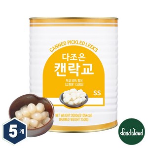 이엔 이엔락교 캔 SS, 5개, 3kg