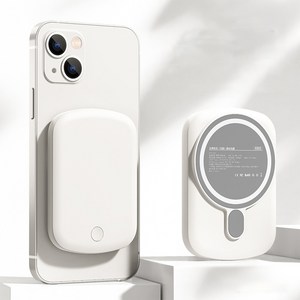 [무선] 맥세이프 고속충전 20W 10000mAh 보조배터리, 화이트