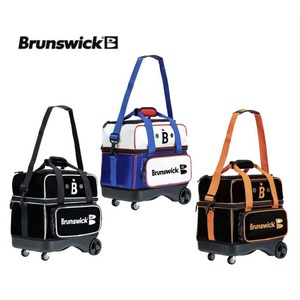 브런스윅 1볼 볼링가방 애나멜 원볼 롤러백 볼링백 볼링용품, Black / Orange