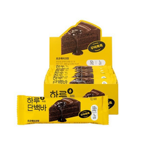 프로틴방앗간 하루단백바 제트 초코케이크맛, 40g, 12개