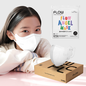 플로우 천사 마스크 소형 KF94, 5개입, 10개, 화이트