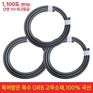 [난연 최고등급]국일인토트 방화문패킹 난연 현관문 고무패킹 2.1m, 3개