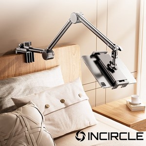 인써클 INCIRCLE 침대 핸드폰 태블릿 거치대 고급형, 1개, 고급형 블랙