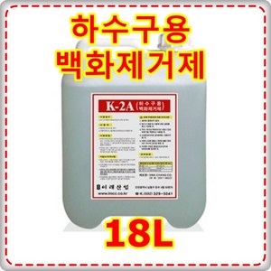 이레산업 하수구용 백화 제거제 K2A, 1개, 18L