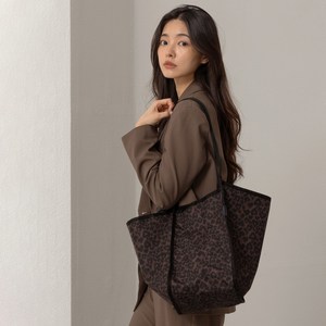하이루프 플라워 에코백 호피백 레오파드 숄더백 쇼퍼백