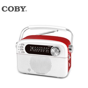 COBY 코비 충전식 포터블스피커 AP290 휴대용라디오 블루투스 라디오스피커, 레드