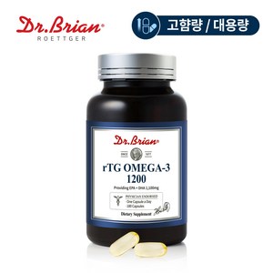 닥터브라이언 알티지(TG) 대용량 오메가3 1200 (6개월분) EPA/DHA/앤초비, 1개, 180정