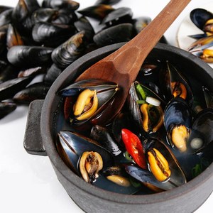 남해안 활 홍합 4kg / 순천만수산 / 정직한중량 / 당일세척 출고, 1개, 활홍합 4kg