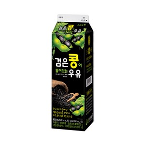 푸르밀 검은콩이 들어있는 우유/ 냉장배송, 900ml, 4개