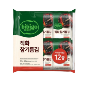 비비고 직화 참기름김, 4.5g, 48개