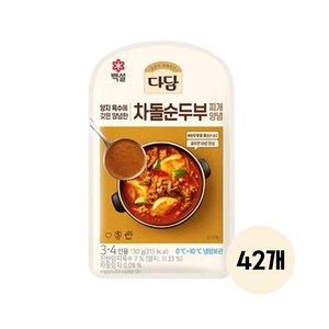 다담 차돌 순두부 찌개 양념 130g, 42개