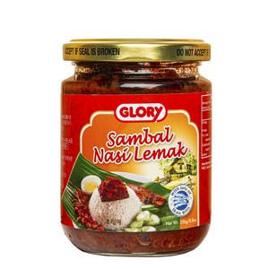 GLORY 싱가포르 프리미엄 나시르막 삼발소스 SAMBAL, 250g, 1개