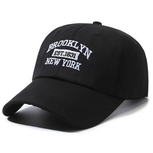 디아쿠아 남녀공용 브루클린 심플 자수 야구모자 볼캡 모자