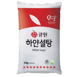 큐원 하얀 설탕, 5kg, 1개