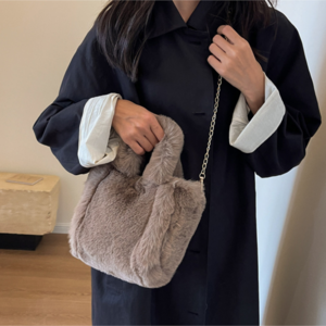 아베크듀블루 겨울 퍼밍 페이크퍼 토트백 크로스백