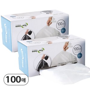 뽑아쓰는 분리수거 비닐봉투 투명색, 100L, 100개