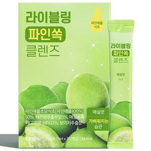 라이블링 파인쏙 클렌즈 매실맛 파인애플식초, 1박스, 450ml