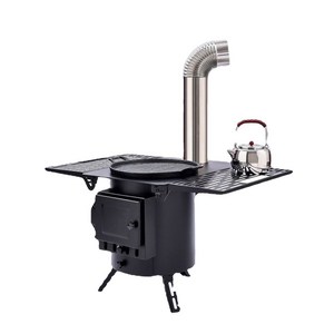 [BH] 감성캠핑 화목난로 테이블 겸용 캠핑 펜션 테라스 바베큐, 스탠다드