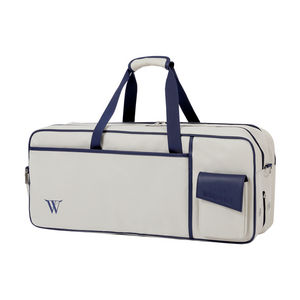 윈불 2단 배드민턴 테니스 라켓 가방, 그레이지 화이트, 1개